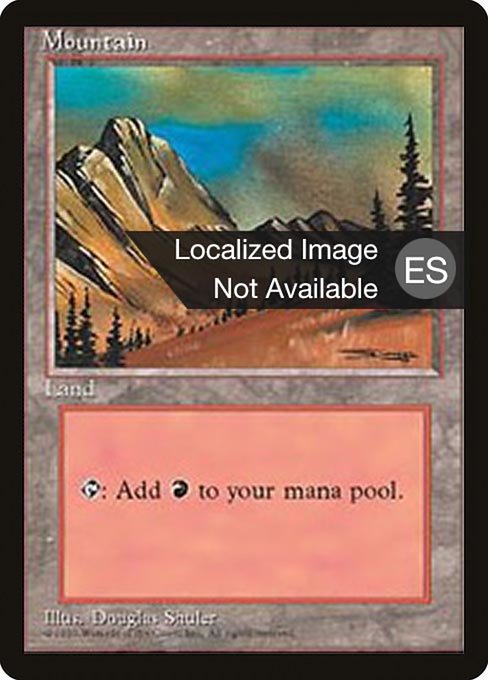 Mountain (375) [Fourth Edition Foreign Black Border]