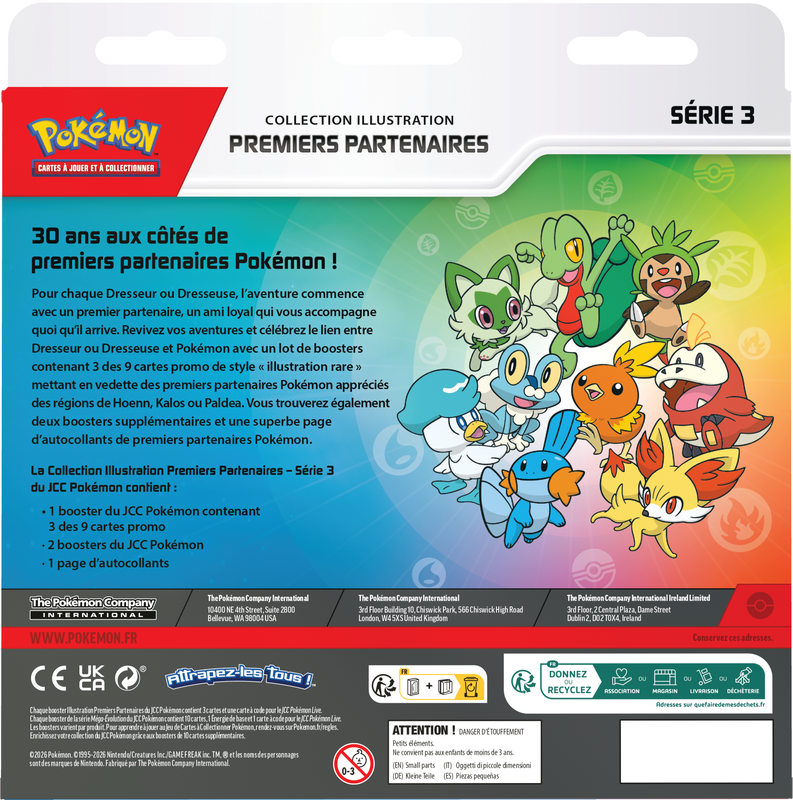 Pokemon TCG: Pokemon First Partner Illustration Collection series 3 (French)
