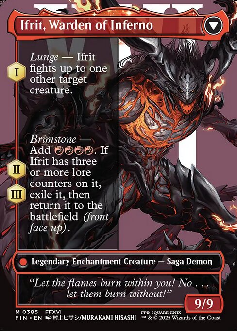 Clive, Ifrit's Dominant (0385) (Borderless) [Final Fantasy] Reverse