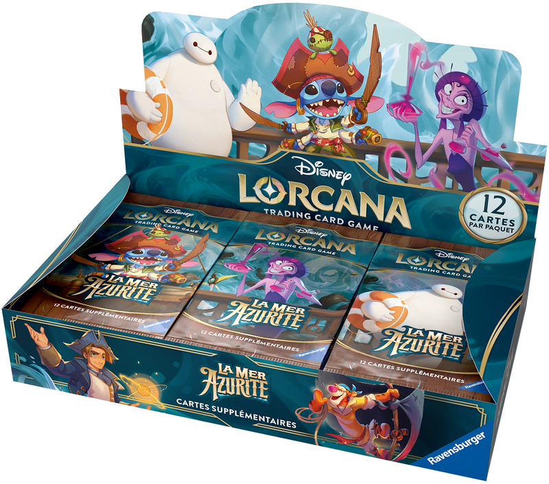 Disney Lorcana : Coffret Booster Azurite Sea (Français) (Pré-commande)