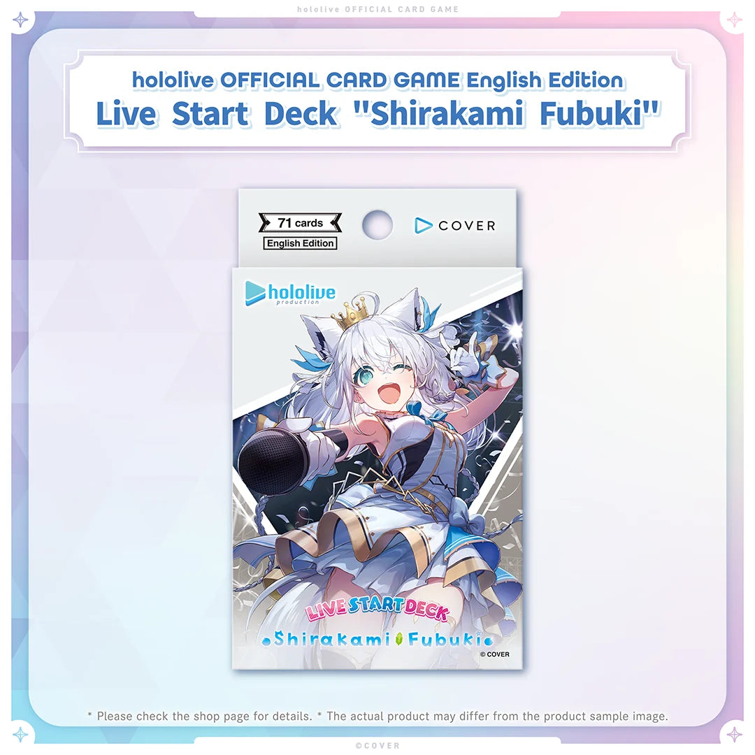 Hololive: Live Start Deck - Shirakami Fubiki (English)