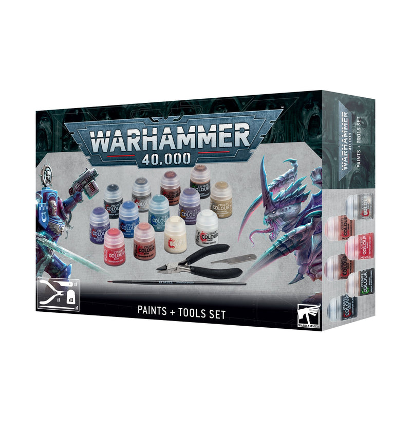 Warhammer 40000 Paints + Tools Set