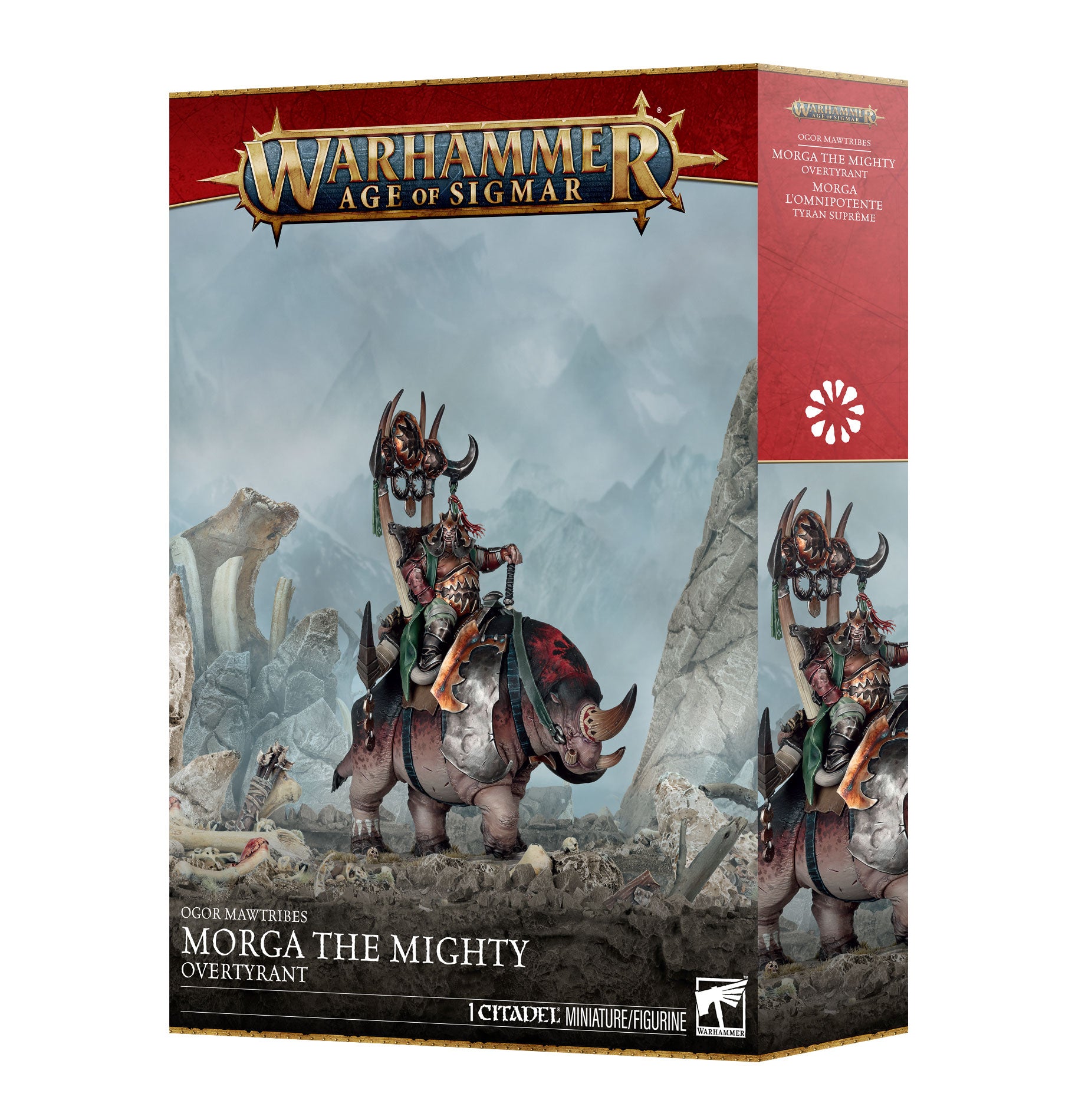 Ogor Mawtribes: Morga the Mighty – Overtyrant / Tyrant on Glutthorn (Pre-Order available as of 2026-08-29)