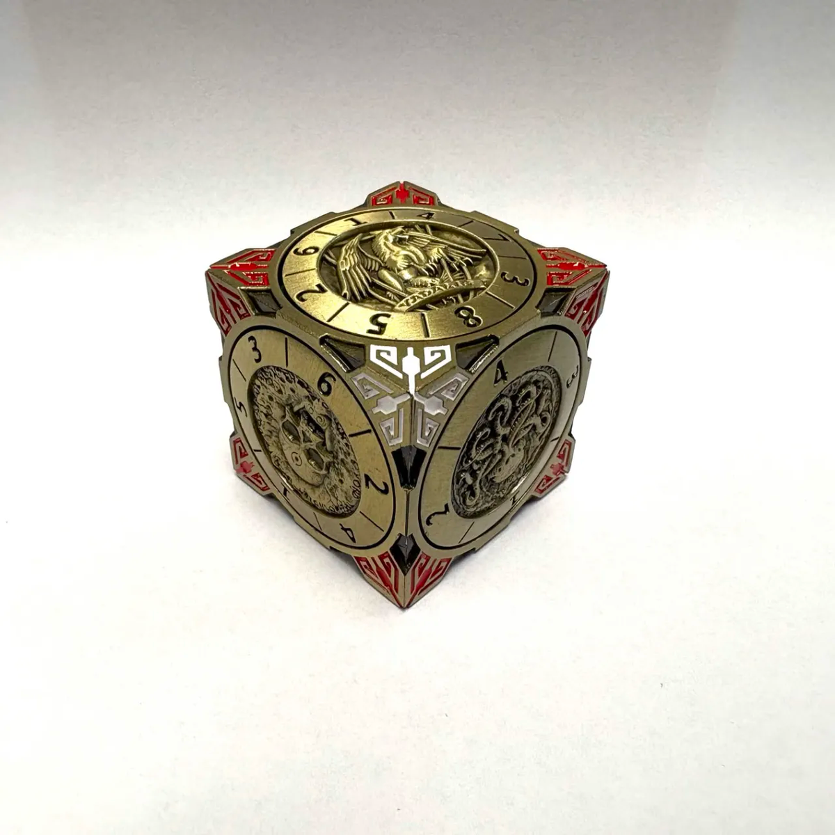 Metal Rotating Dragon Die - Antique Bronze