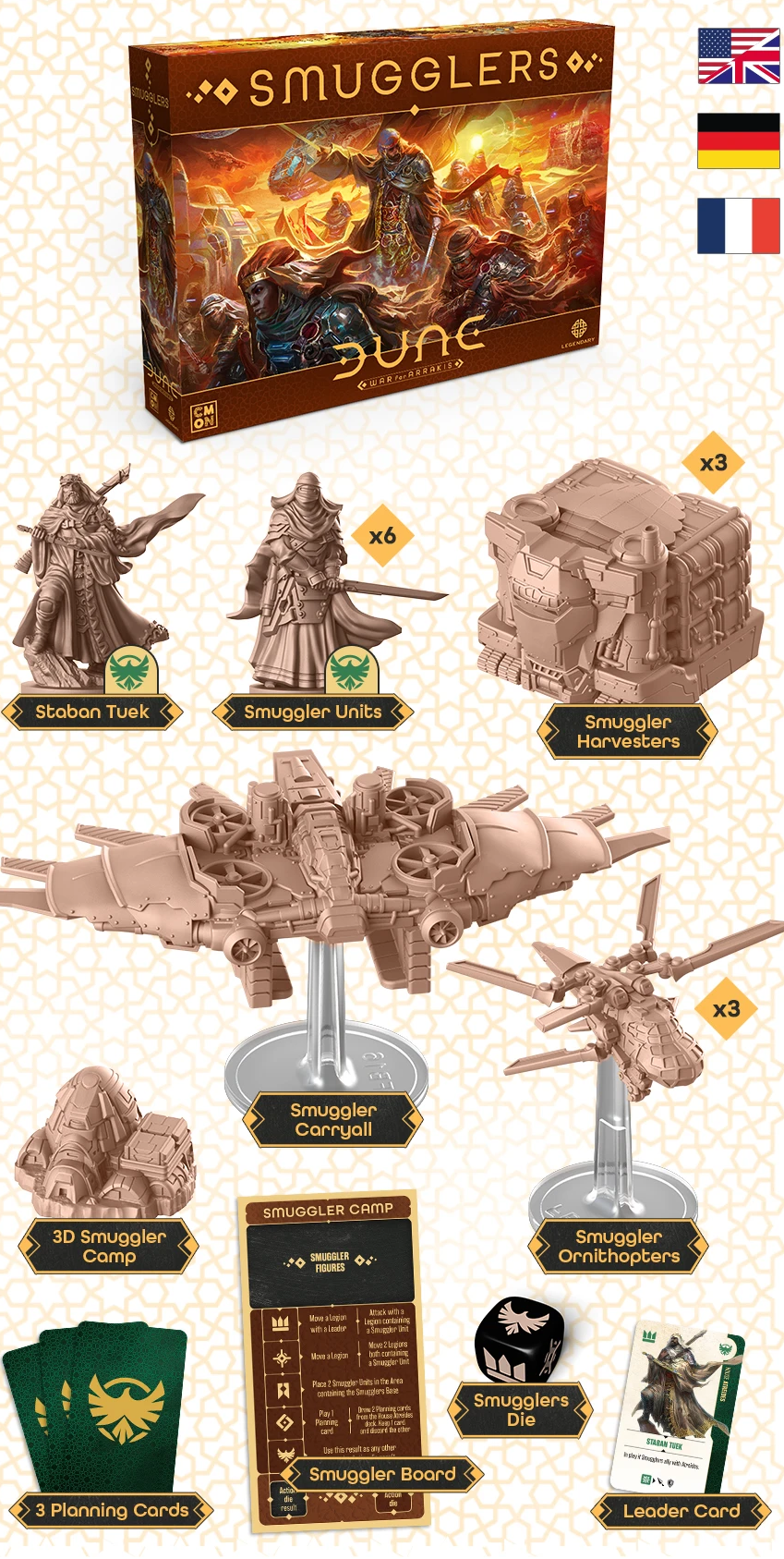 Dune: War for Arrakis Gameplay Exclusive Bundle (Kickstarter) (Multilingual)