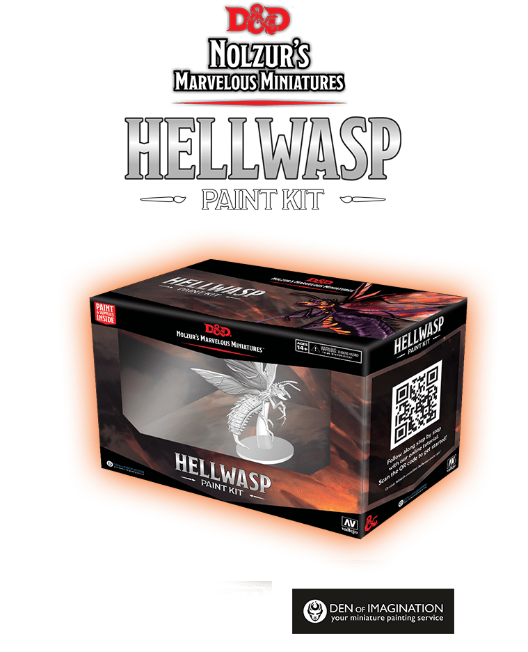 Kit de nuit de peinture non peinte D&amp;D : Hellwasp