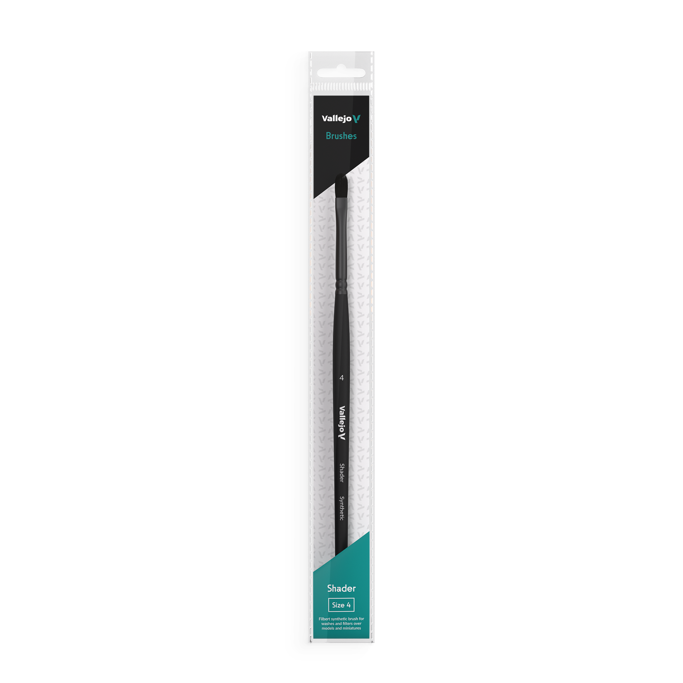Synthetic Filbert Shader Flat Brush NO. 4