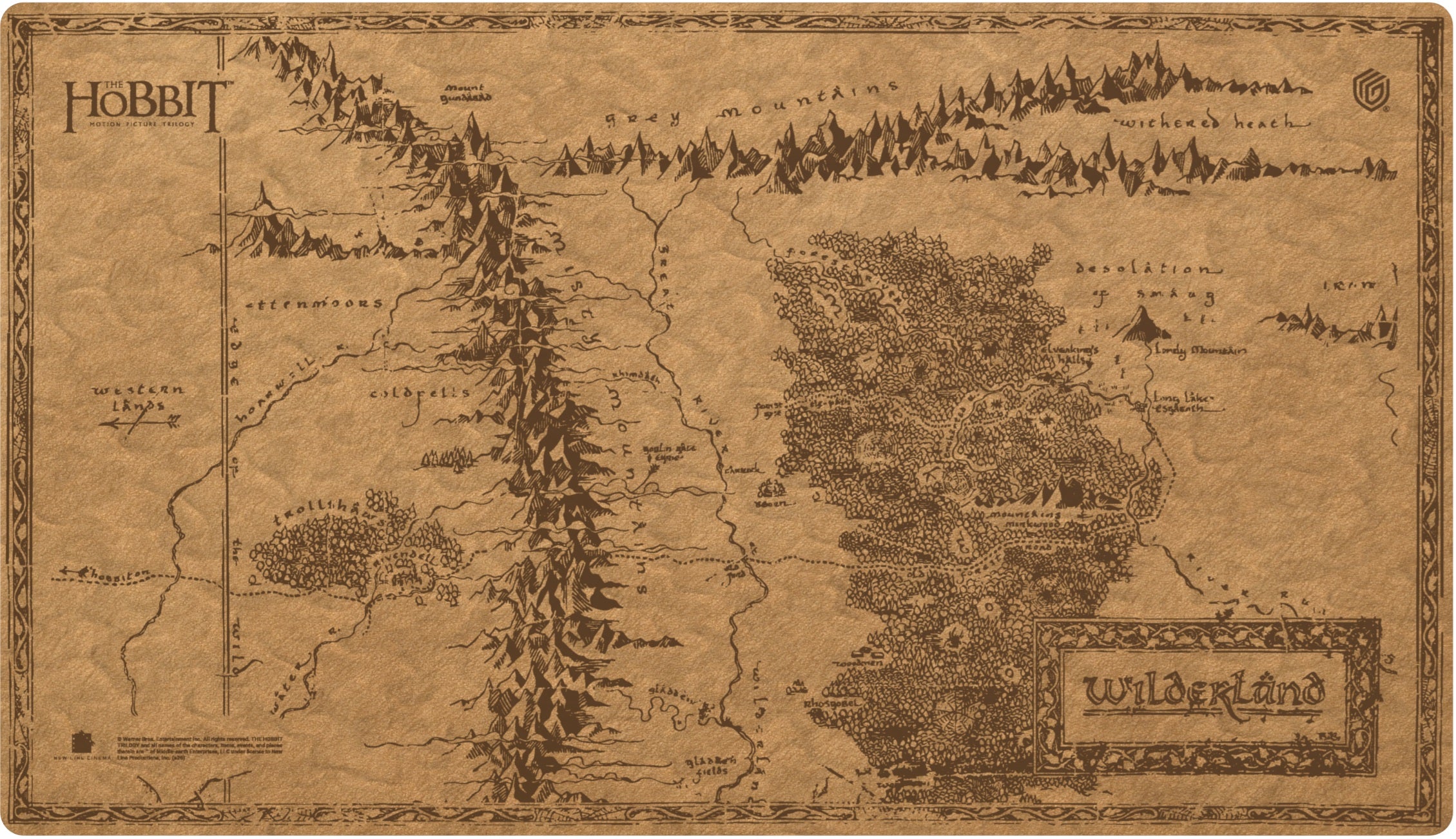 Sophoskin: The Hobbit Map Playmat - Wilderland