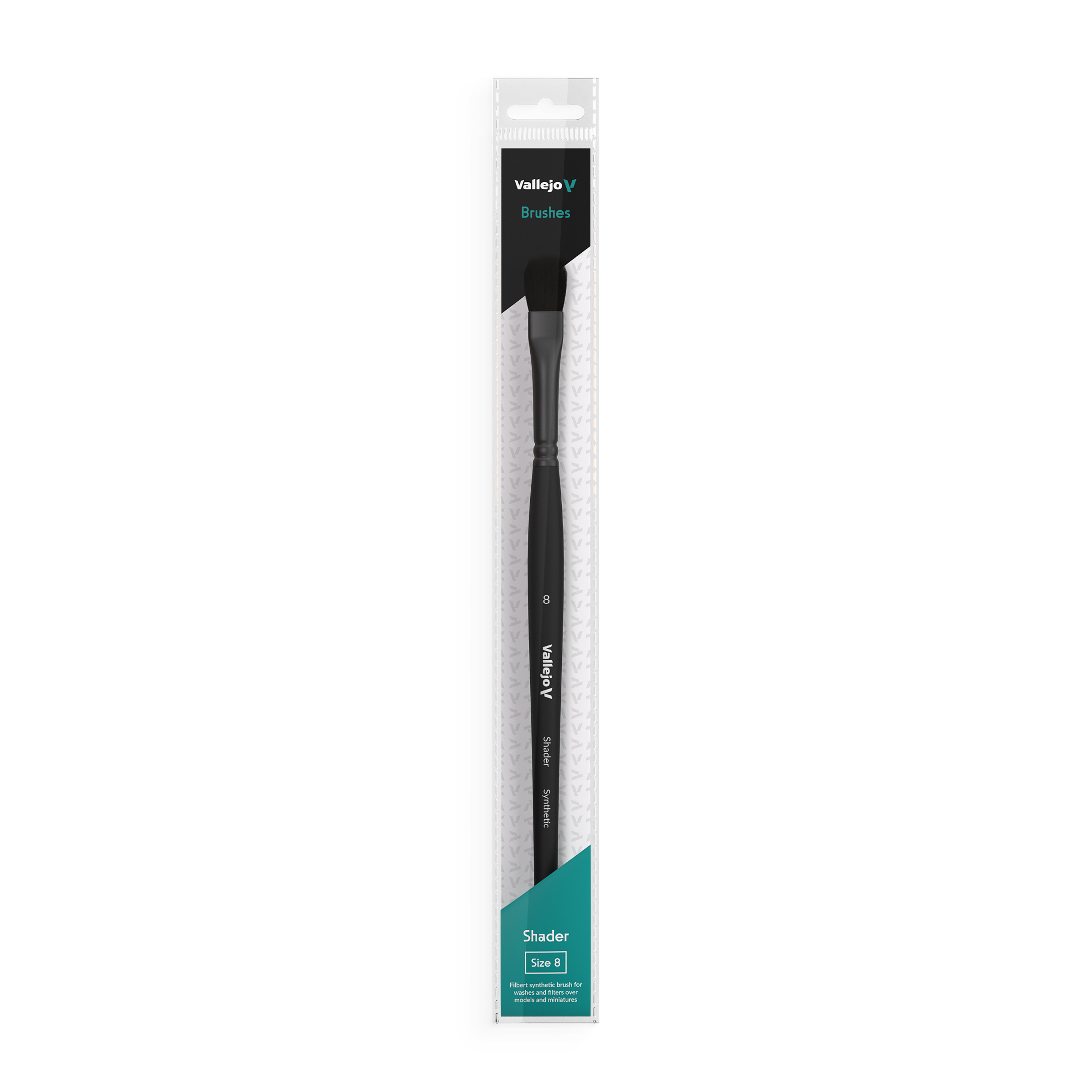 Synthetic Filbert Shader Flat Brush NO. 8