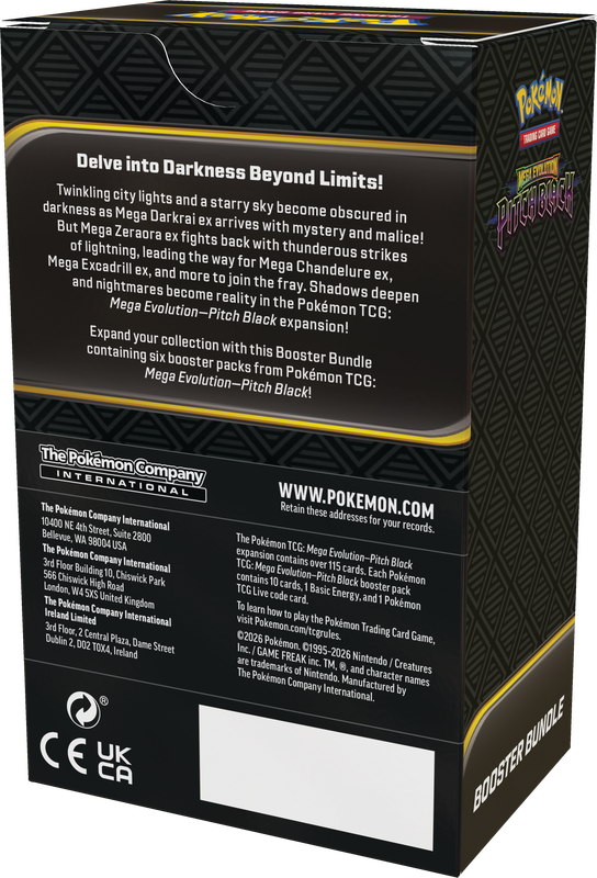 Pokemon TCG: ME05 Pitch Black Booster Bundle (Pre-Order)