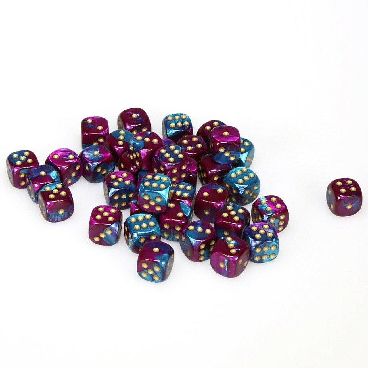 Gemini: 36D6 Purple-Teal/Gold 12MM