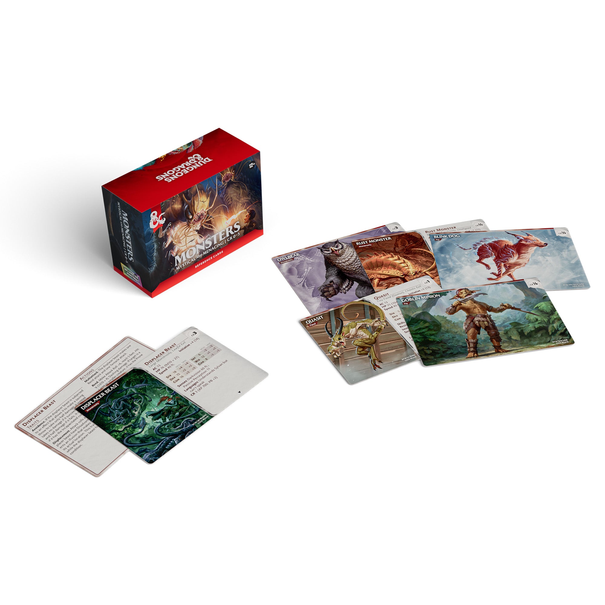 D&D Reference Cards: Monsters - Mystical and Menacing (English)