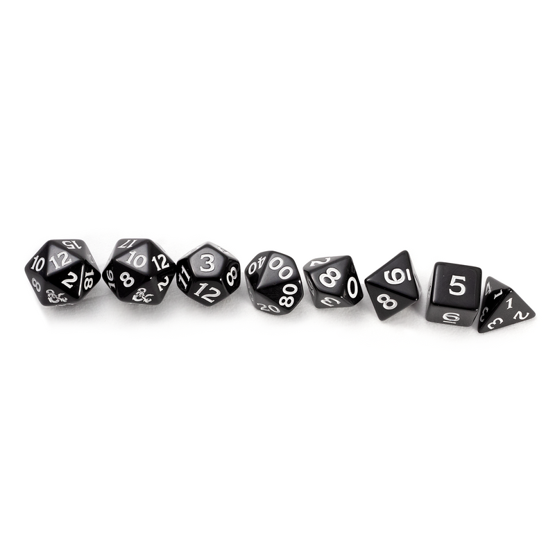 Dungeons & Dragons New Adventurer Dice Set - Black