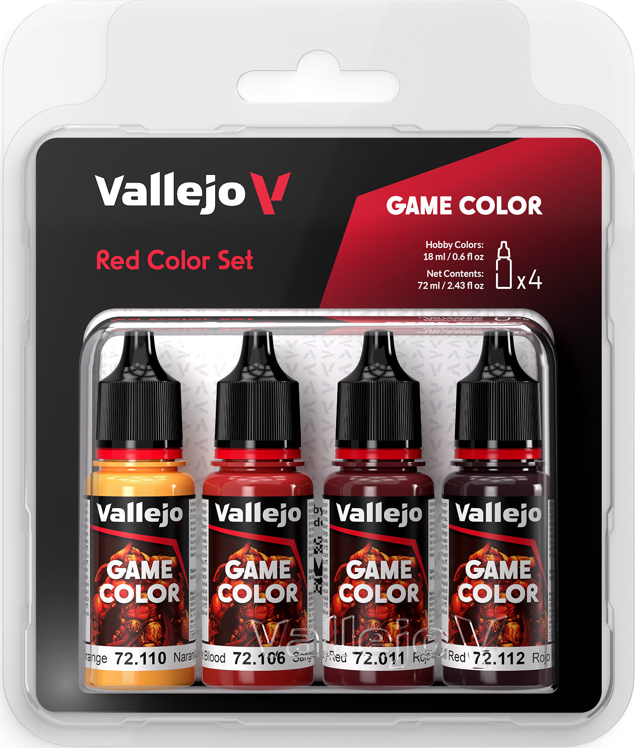 Game Color Set: Red
