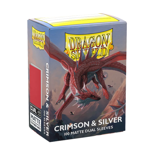 Dragon Shield Dual Matte Crimson et Silver 100CT