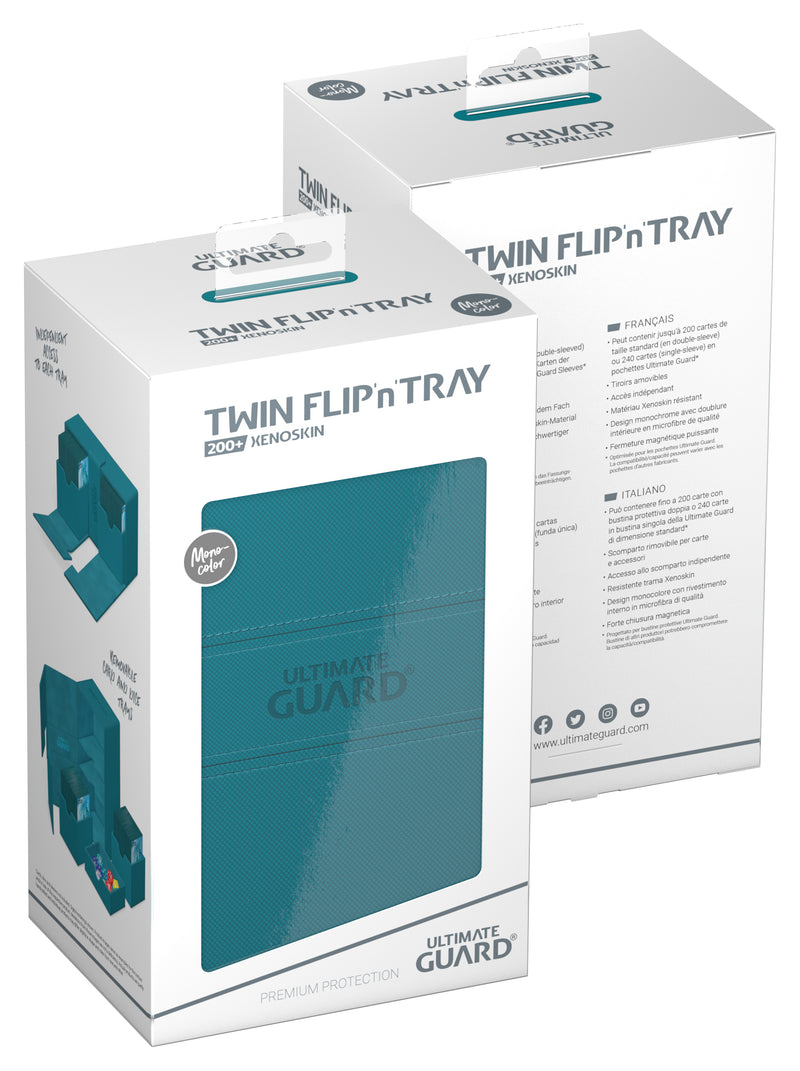 Twin Flip'n'Tray Deck Case Xenoskin Mono-Color 200+ Petrol