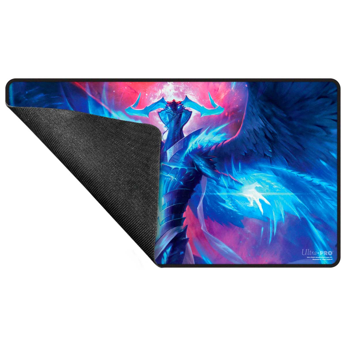 Tapis de jeu Magic: The Gathering Tarkir Dragonstorm noir cousu - Ugin, l'Œil des Tempêtes
