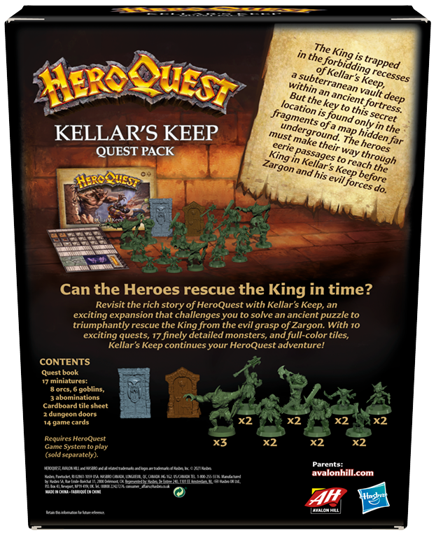 HeroQuest: Kellar's Keep Quest Pack