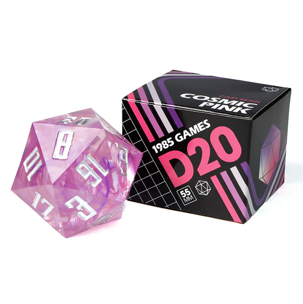 Mega D20 - Cosmic Pink Sharp Edge 55MM