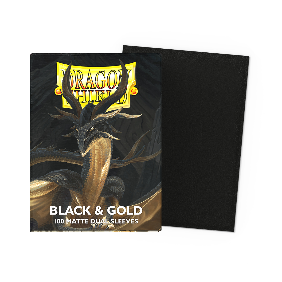 Dragon Shield Dual Matte: Black and Gold 100CT