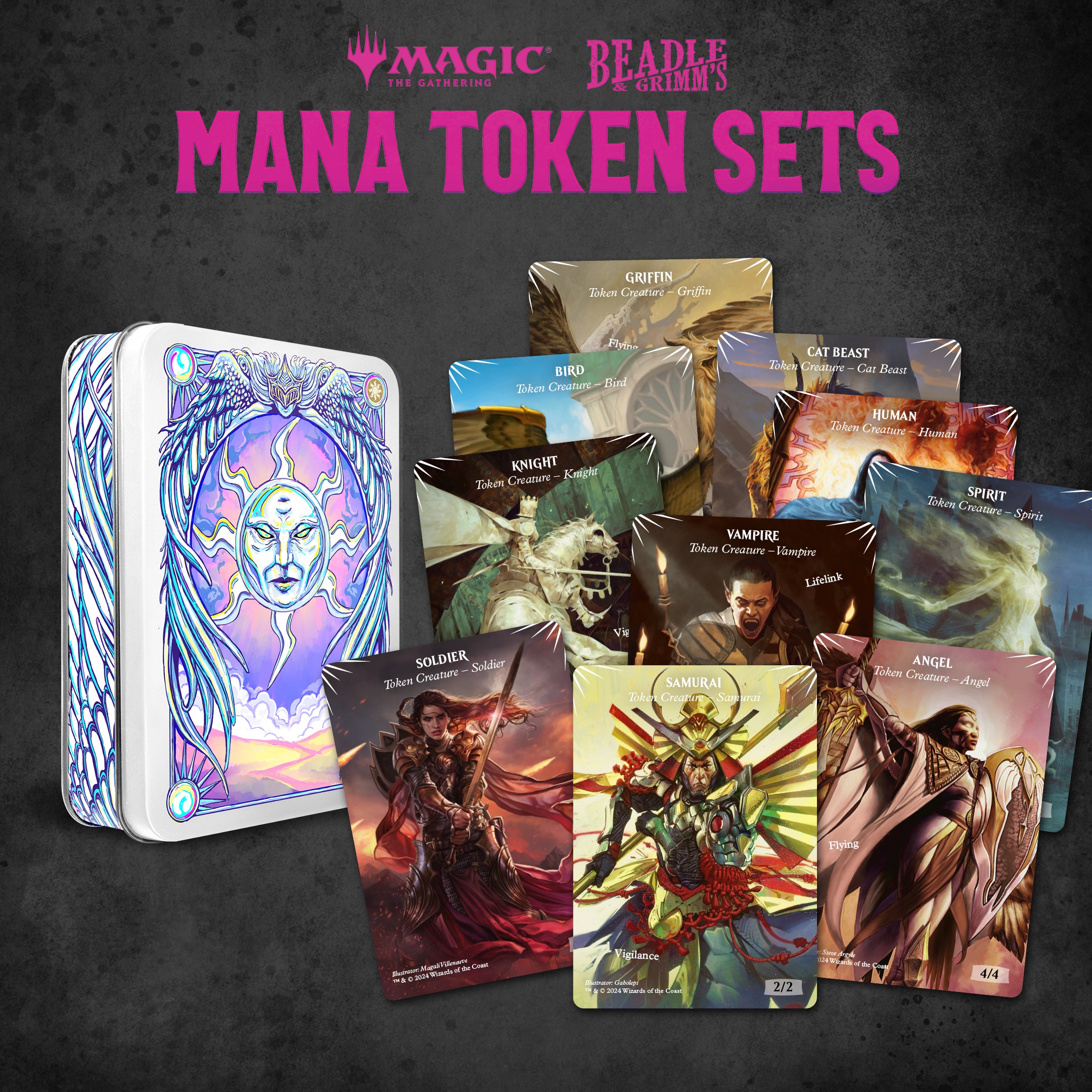 Jeu de jetons de mana Magic: The Gathering de Beadle &amp; Grimm : blanc