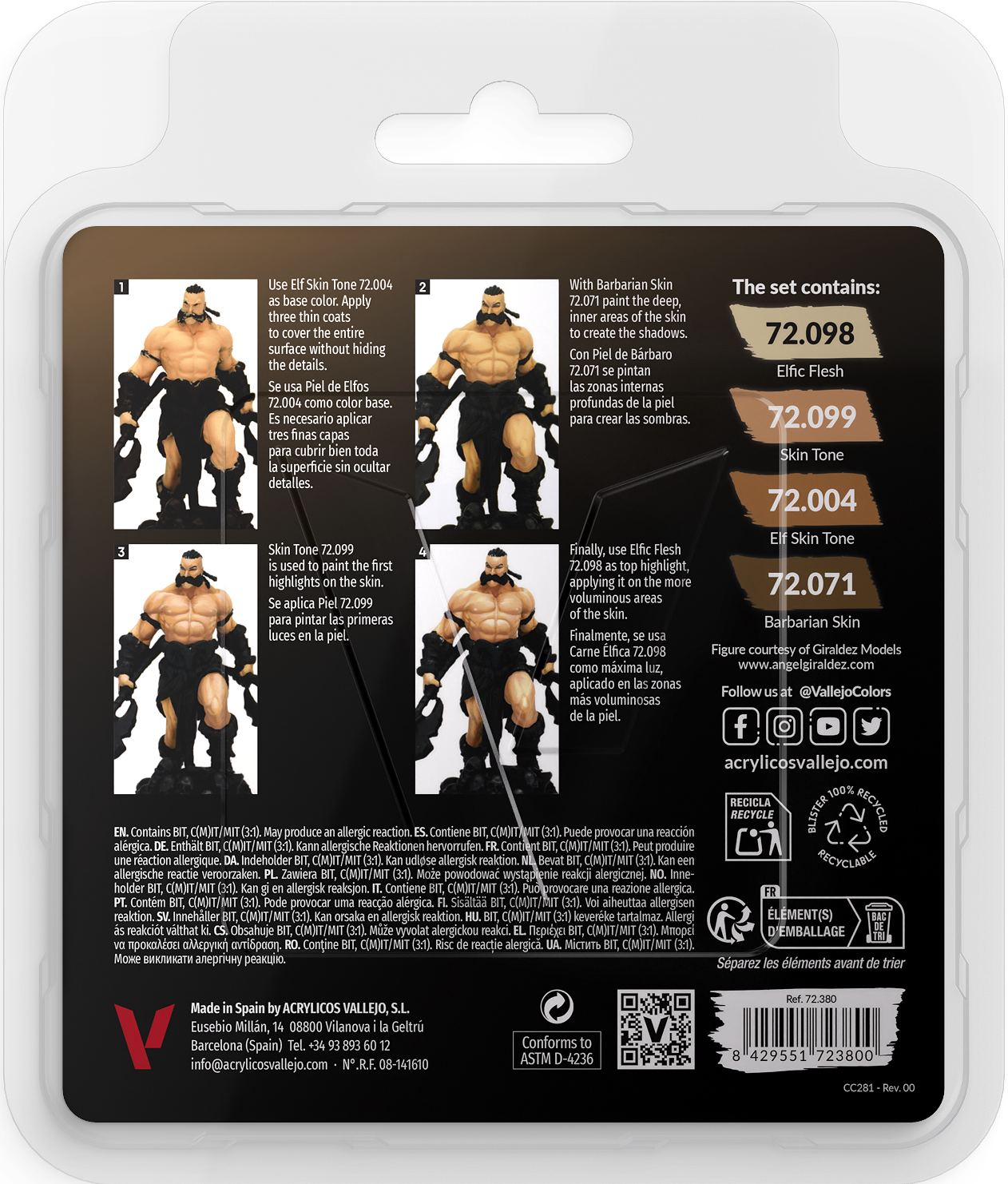 Game Color Set: Tanned Skin