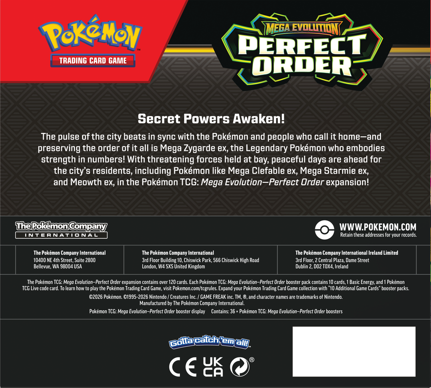 Pokemon Tcg: ME03 Perfect Order Booster Box