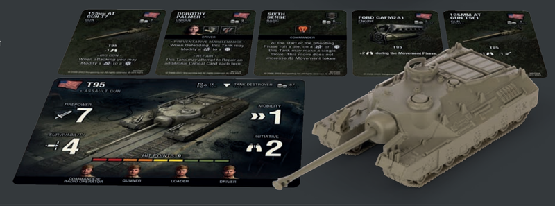 Jeu de miniatures World of Tanks : T95 américain