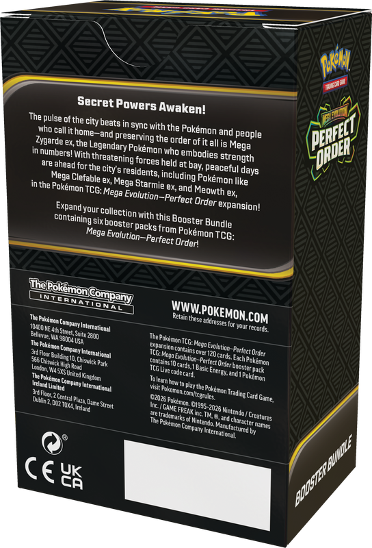 Pokemon Tcg: ME03 Perfect Order Booster Bundle