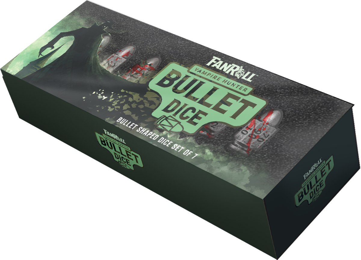 Resin Poly 7 Bullet Dice Set: Vampire Hunter