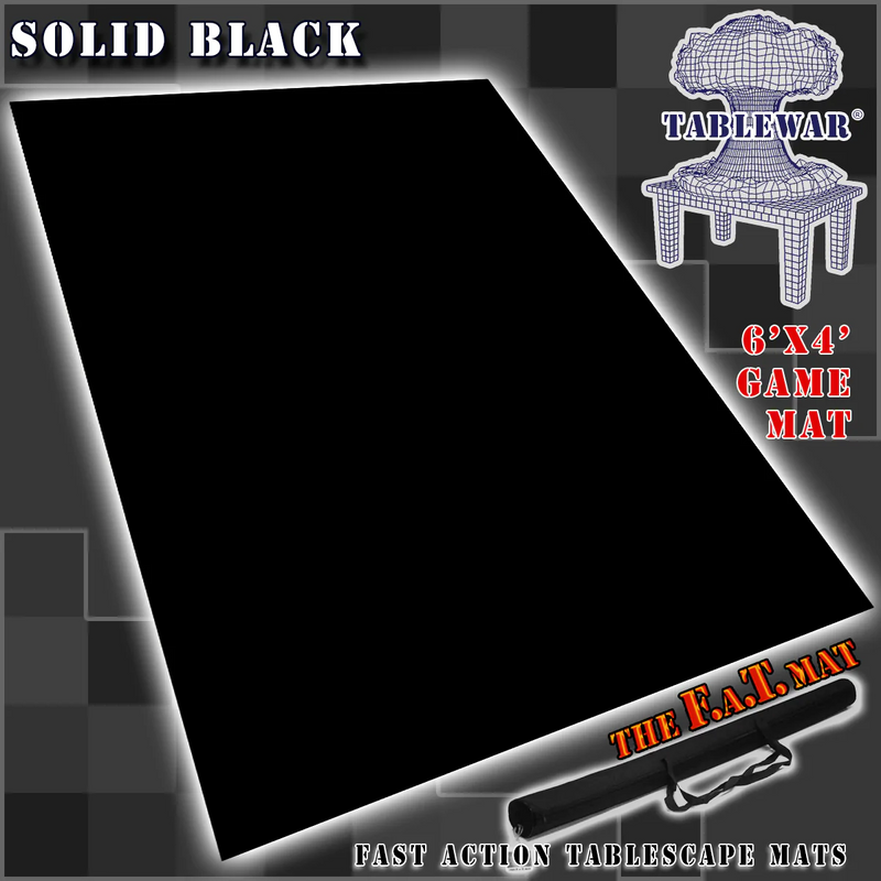 Tapis FAT : Noir uni 6x4