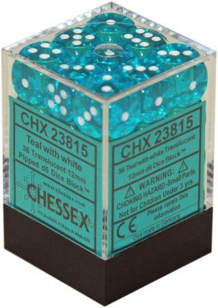 Translucent: 36D6 Teal/White 12MM