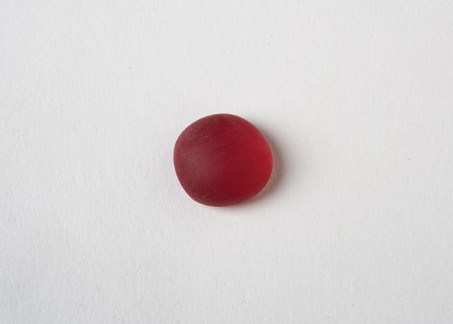 Glass Stones Crystal Frosted Red 40CT