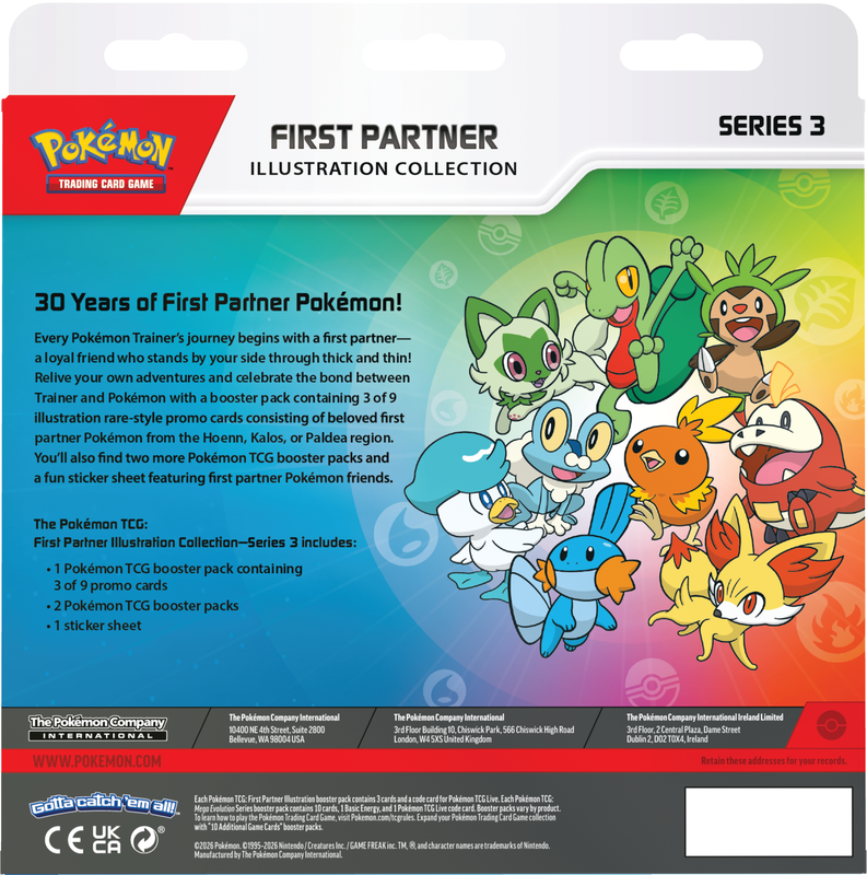 Pokemon TCG: Pokemon First Partner Illustration Collection series 3 (English)