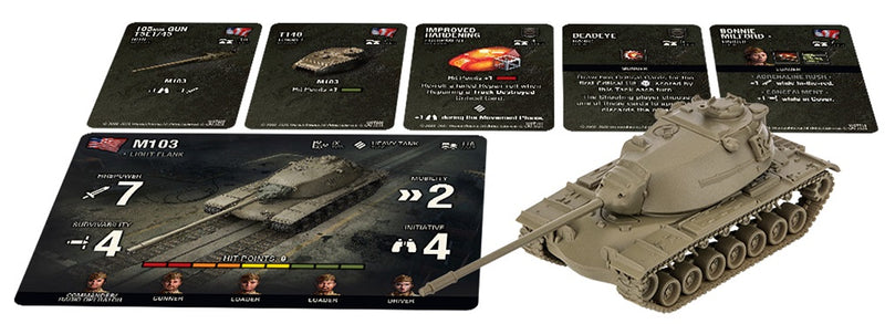 Jeu de figurines World of Tanks : char américain M103