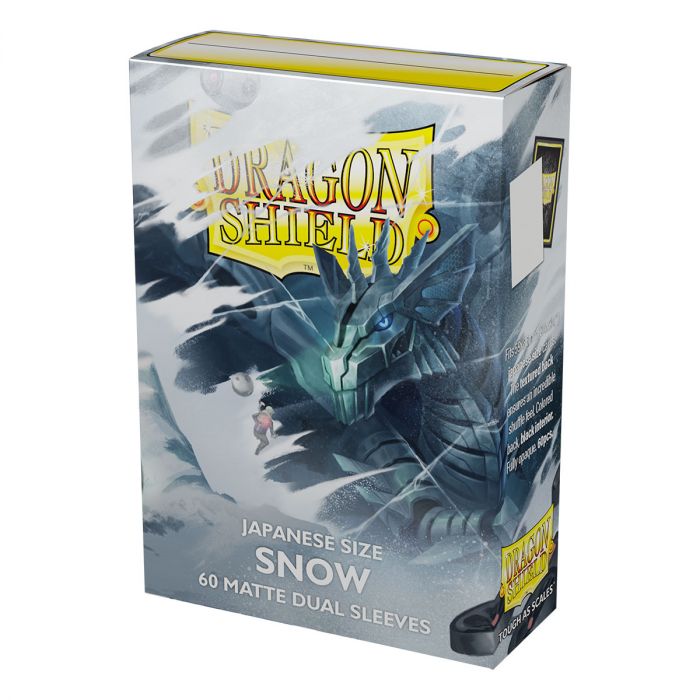 Dragon Shield Sleeves Dual Japanese Matte Snow 60 CT