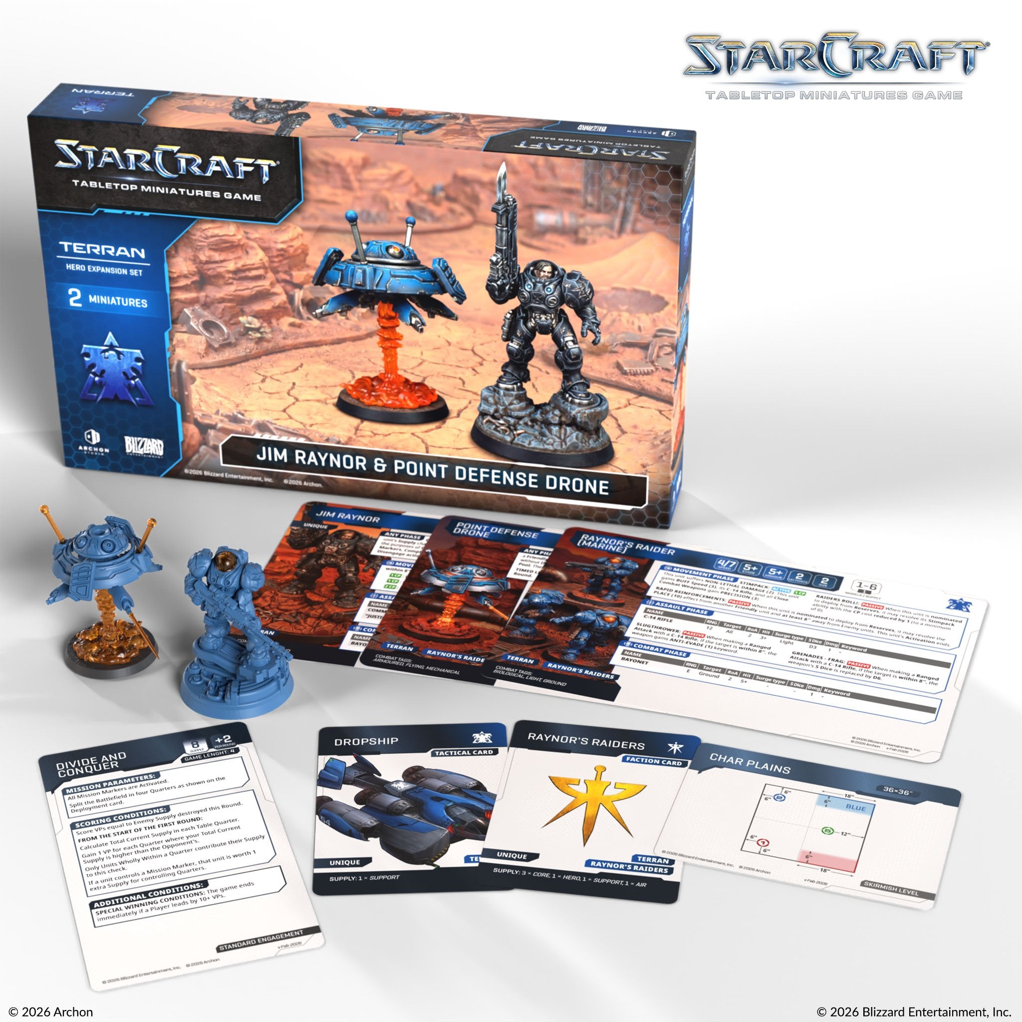 Starcraft: Terran - Jim Raynor and Point Defense Drone Hero Expansion Set (Pre-Order)