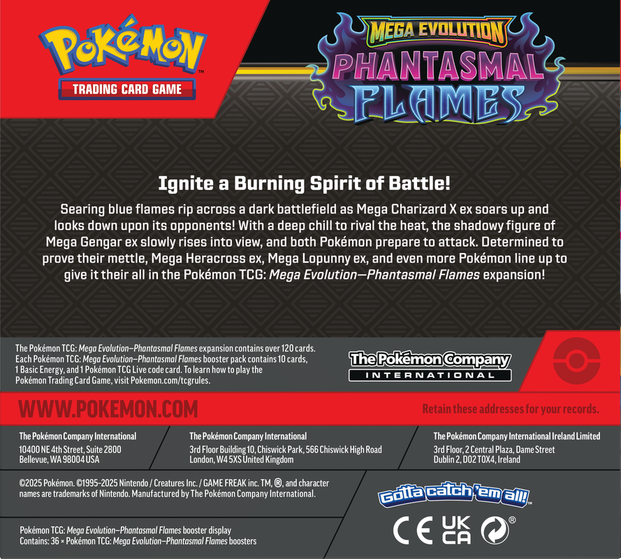 Pokemon TCG: ME02 Phantasmal Flames Booster Box