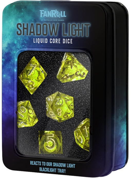 Liquid 7 Dice Set: Shadow Light UV Reactive 16MM