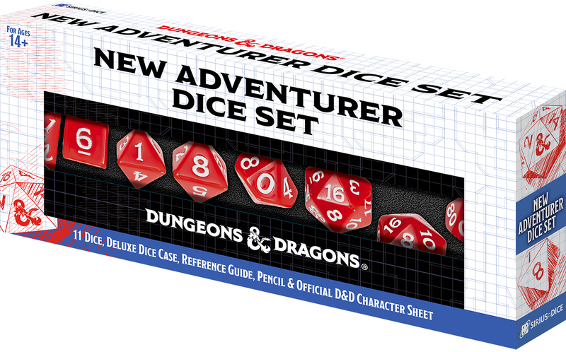 Dungeons & Dragons New Adventurer Dice Set - Red