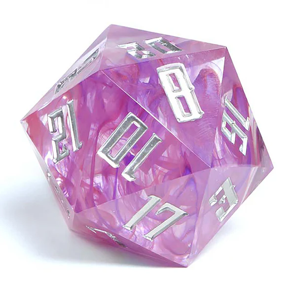 Mega D20 - Cosmic Pink Sharp Edge 55MM