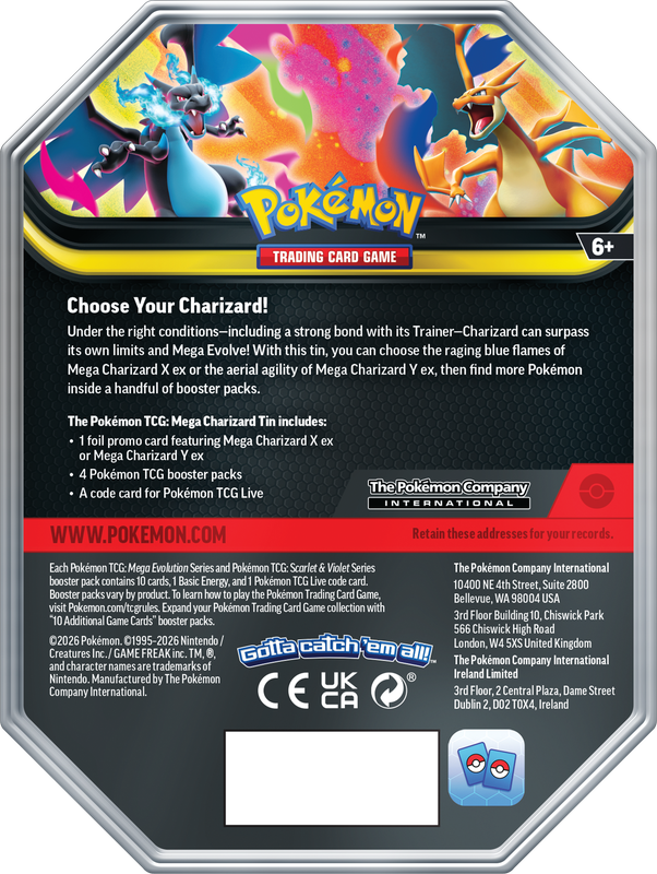Pokemon TCG: Mega Charizard Tin