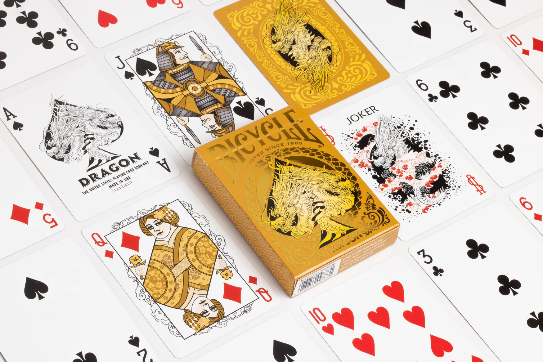 Cartes à jouer Dragon d'or