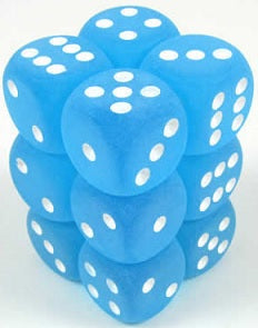 Givré : 12D6 Bleu Caraïbes/Blanc 16 mm