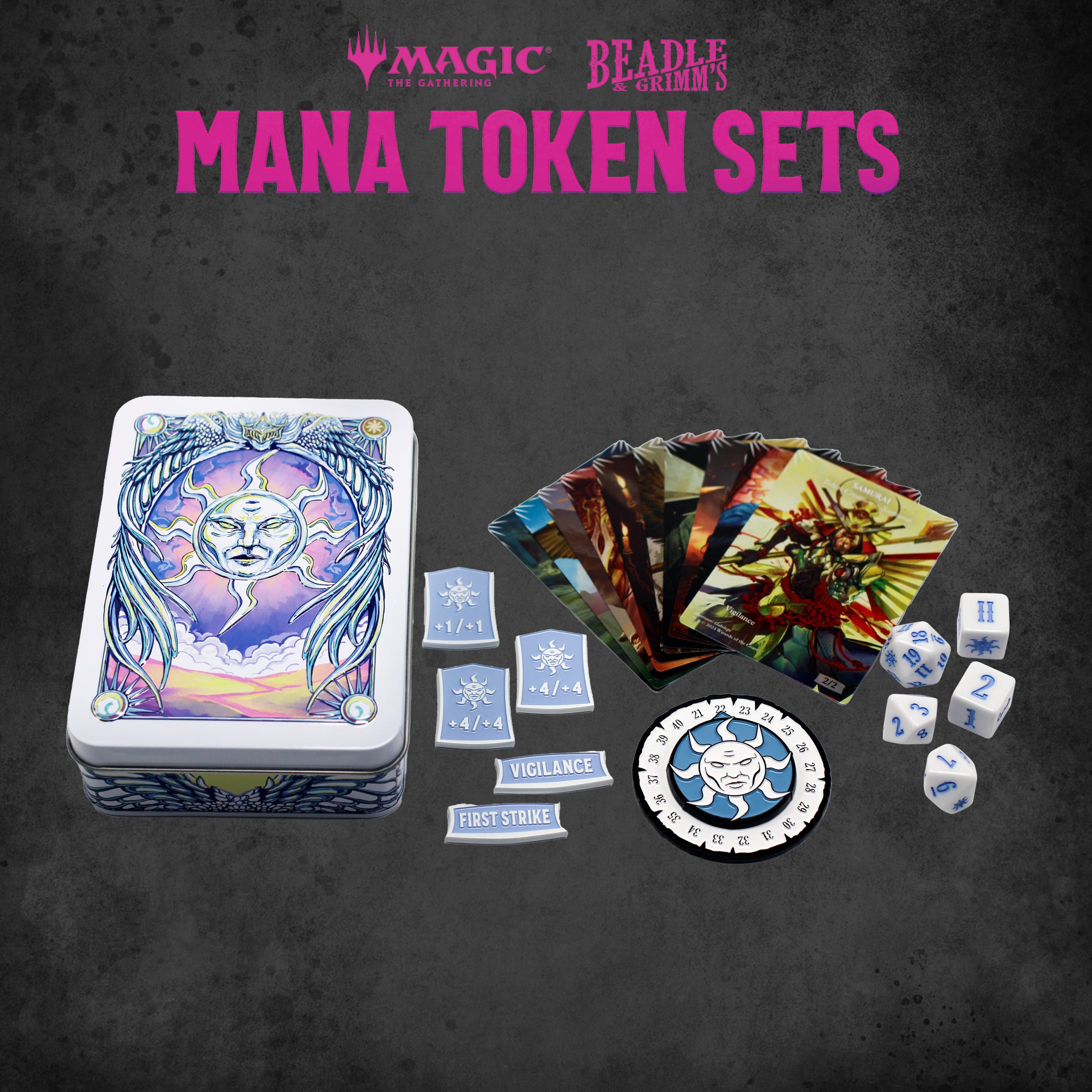 Jeu de jetons de mana Magic: The Gathering de Beadle &amp; Grimm : blanc