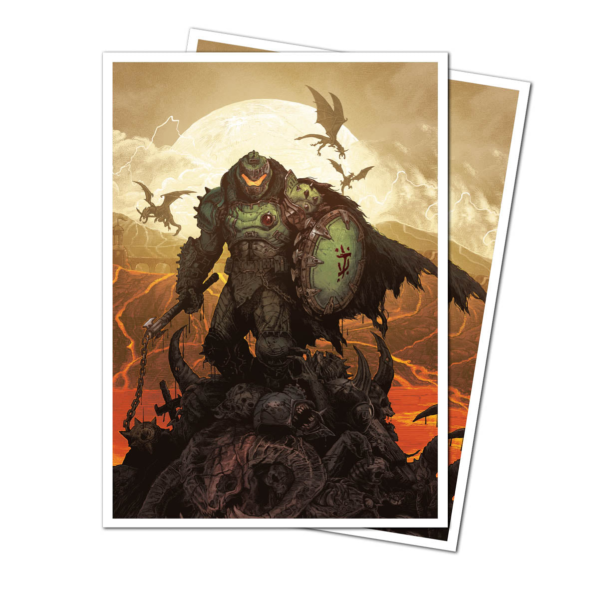 Apex Deck Protector Sleeves: Doom Bethesda V2 105CT