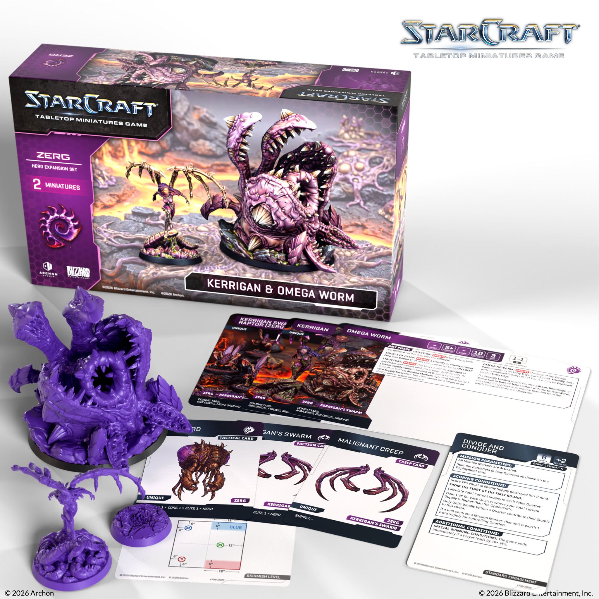 Starcraft: Zerg - Kerrigan and Omega Worm Hero Expansion Set (Pre-Order)