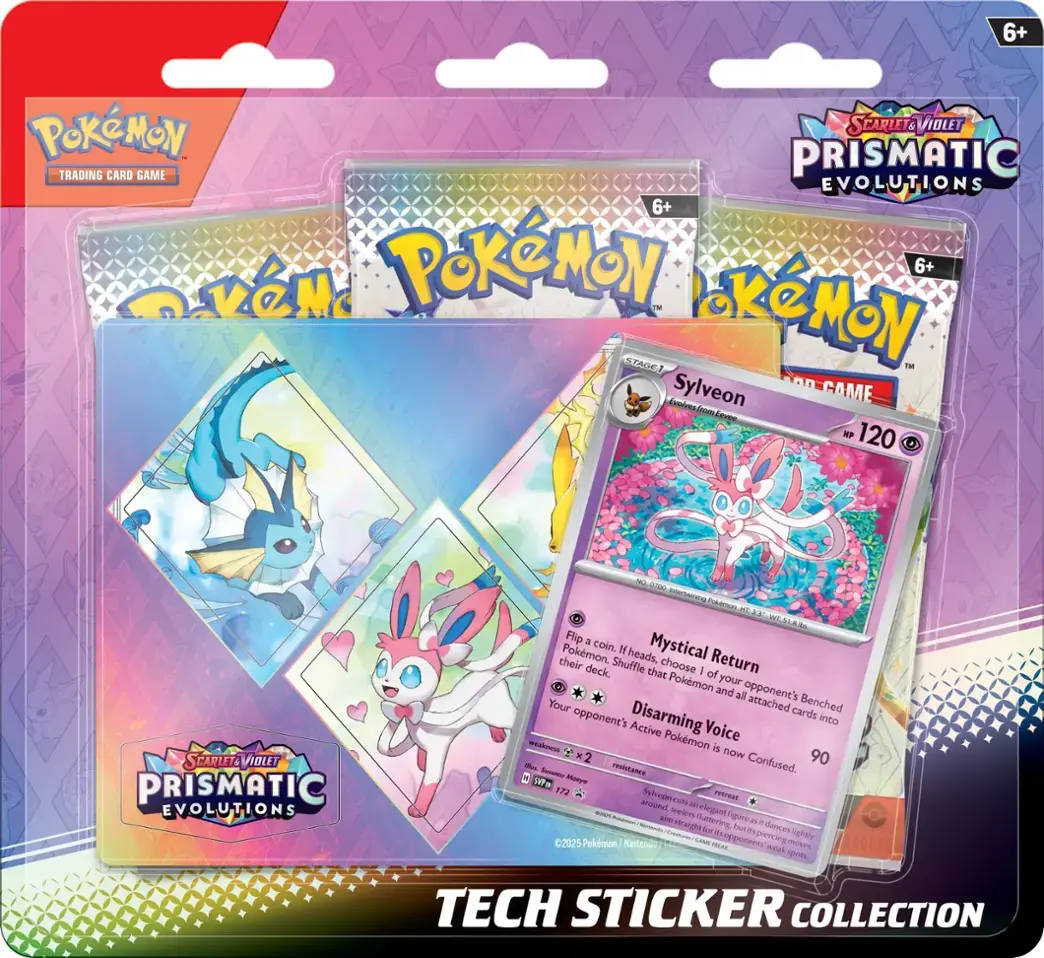 Pokemon TCG: SV8.5 Prismatic Evolutions Tech Sticker Collection