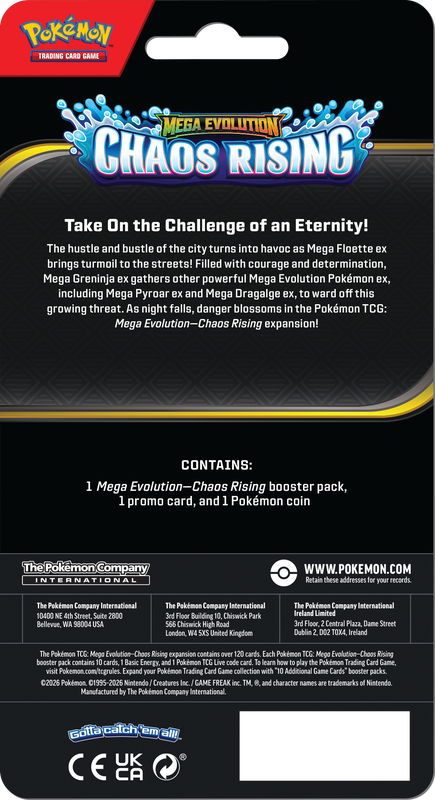 Pokemon TCG: ME04 Chaos Rising Checklane Blistered