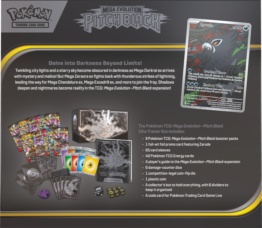 Pokemon TCG: ME05 Pitch Black Elite Trainer Box (Pre-Order)